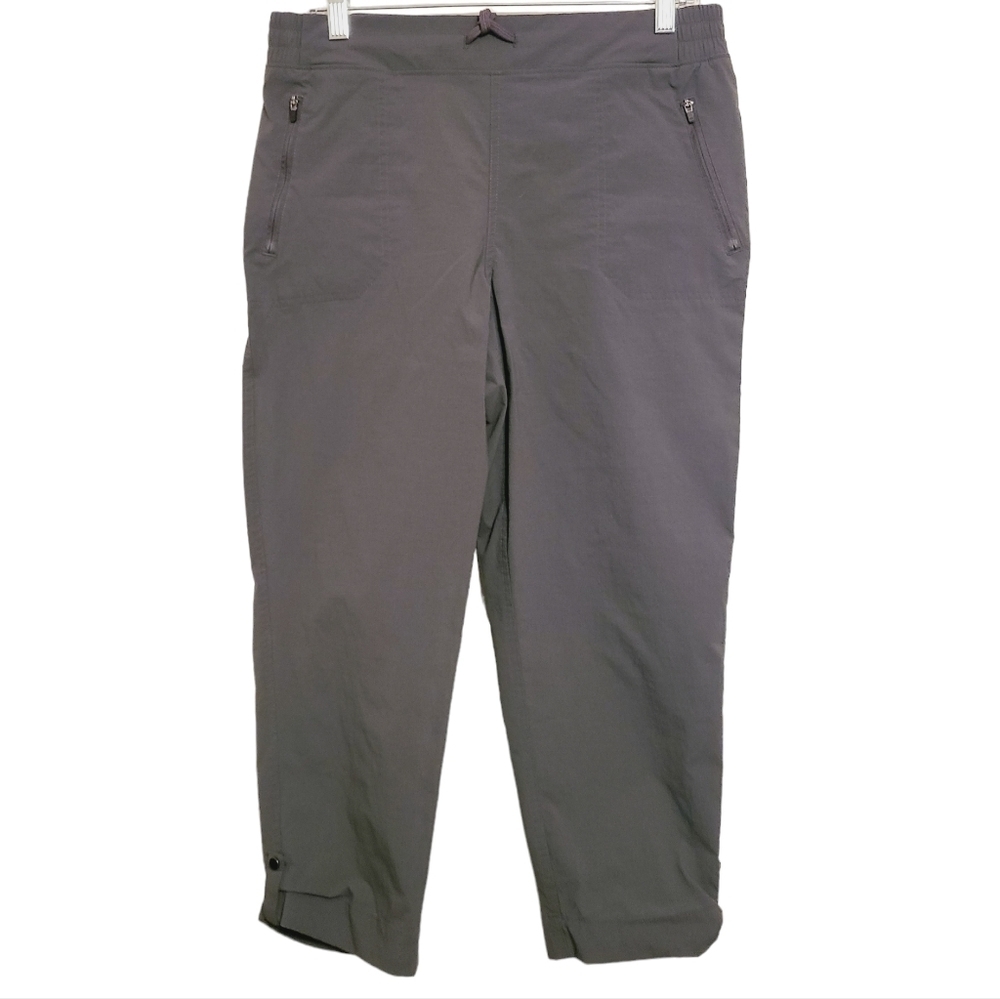 Eddie Bauer | Women's Gray Nylon Athleisure Pants (Size Medium)